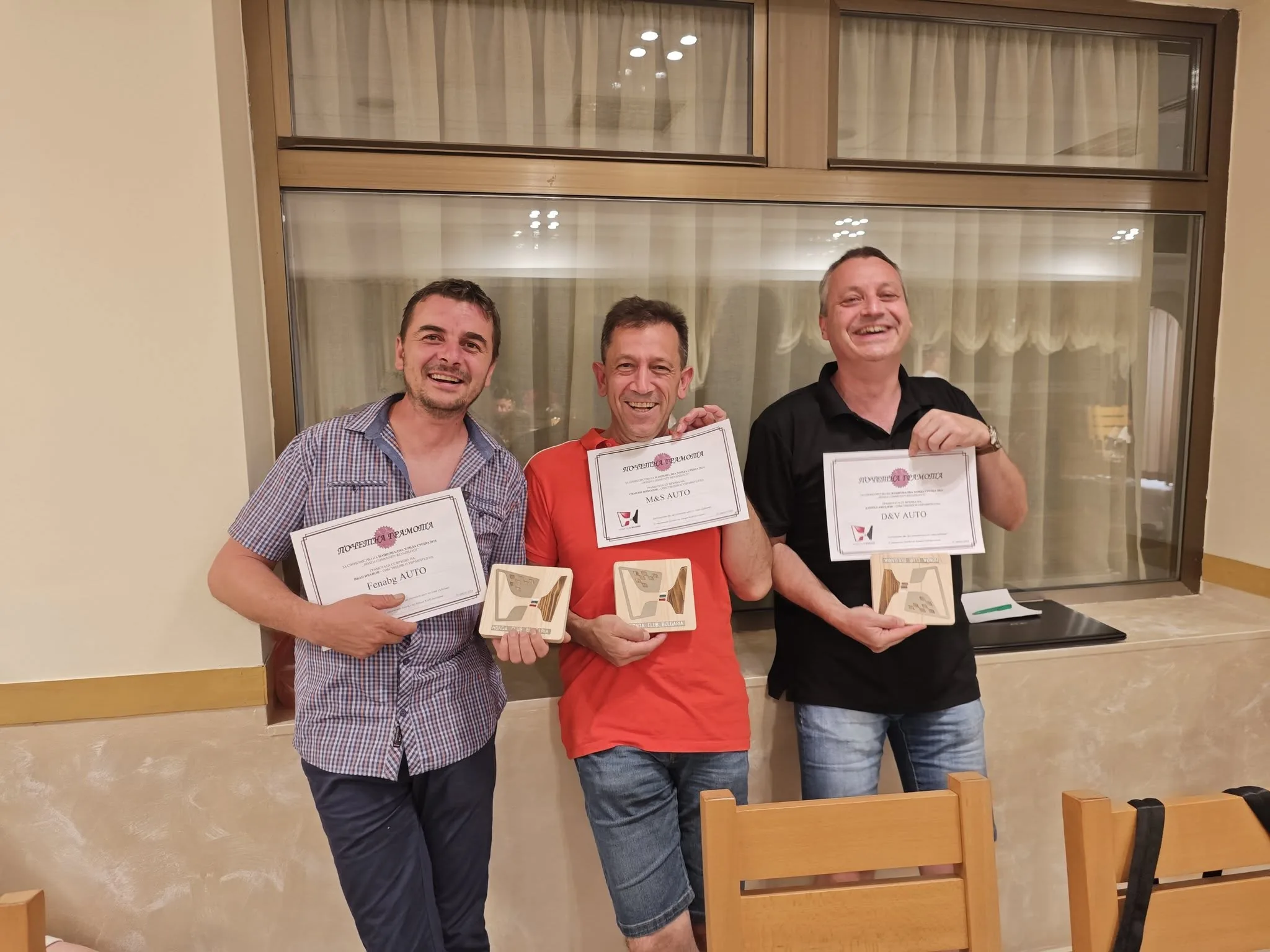 Партньори на клуба с почетни грамоти